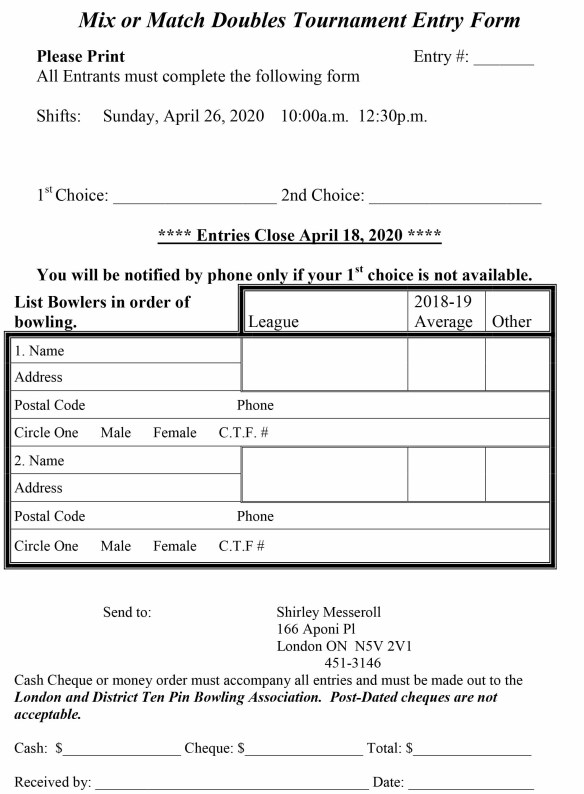 Mix or Match Doubles 19-20-3